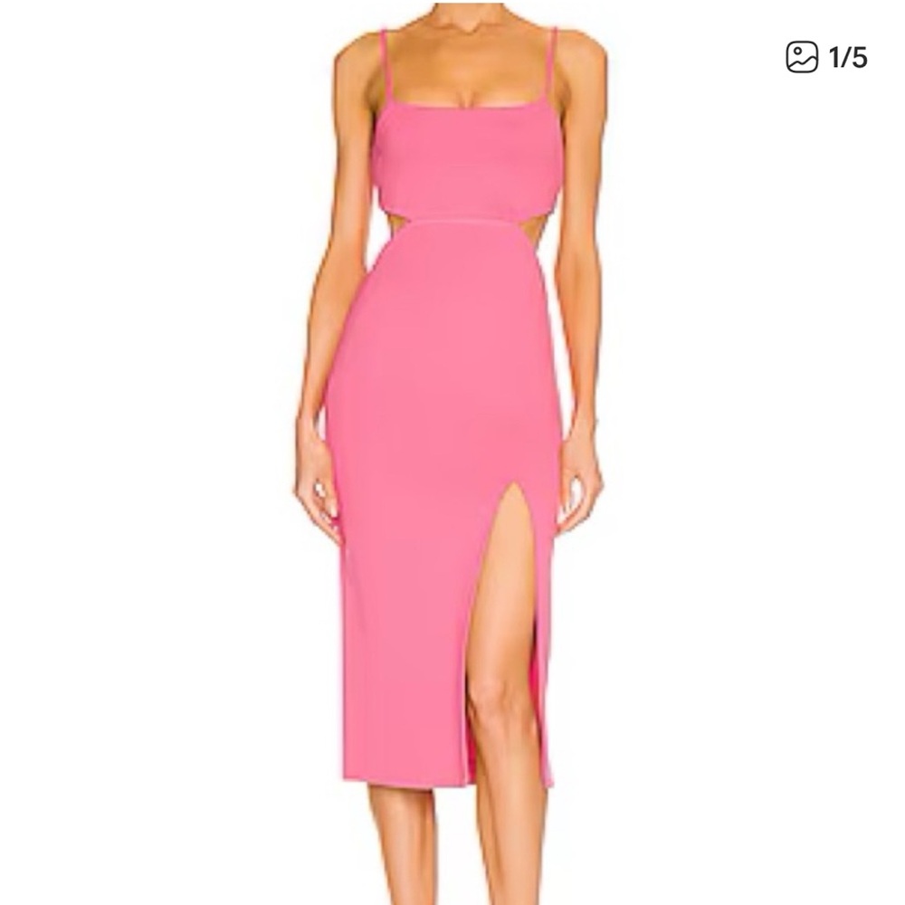 NWT H:Ours Haydon Bodycon Dress with Side Cutouts + Slit Sz XS